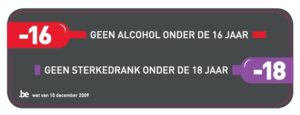 geen alcohol onder 16 jaar