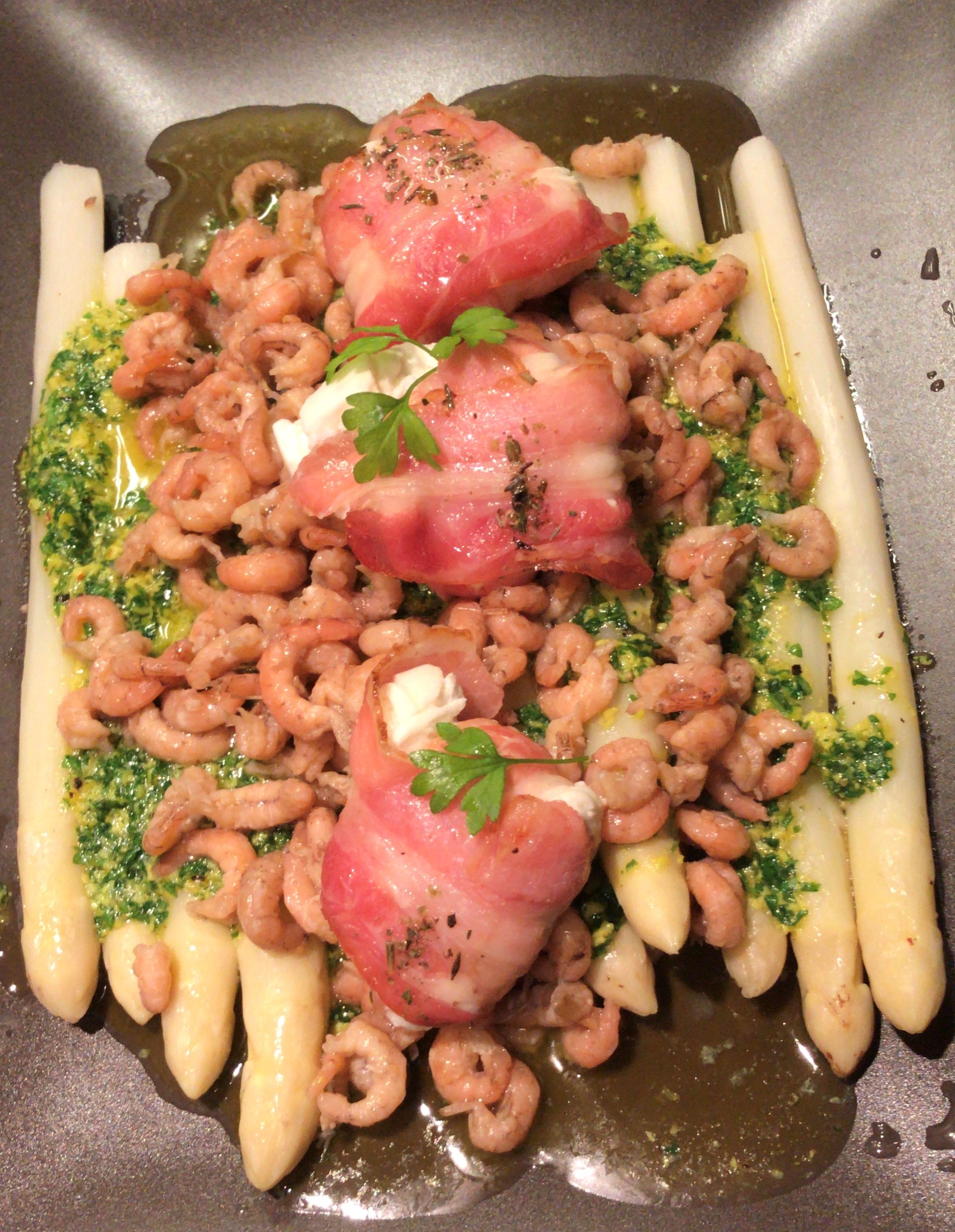 Asperges met kruiden mosterd mix