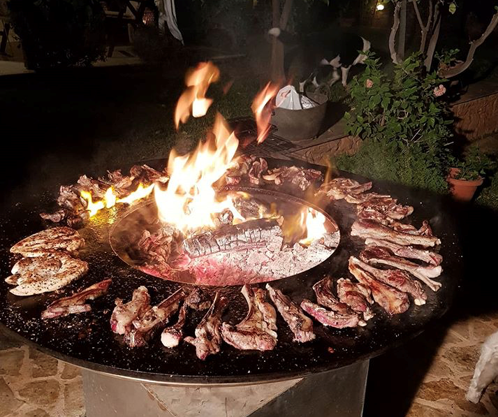 Griekse barbecue met lamsvlees