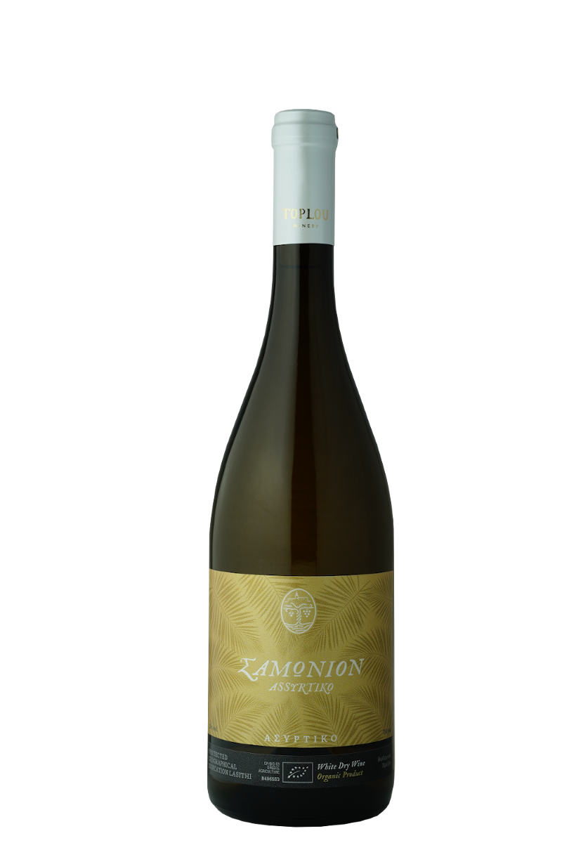 Eamonion Assyrtiko white dry wine organic